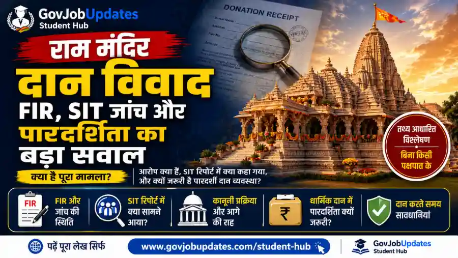 Ram Mandir donation fraud row FIR SIT transparency explained