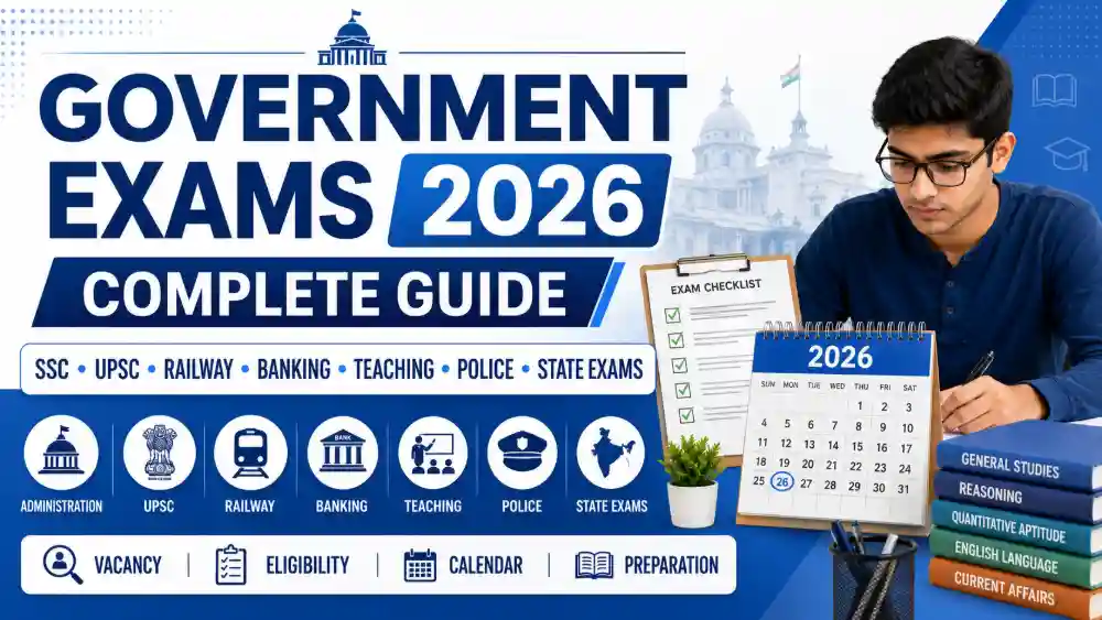 Government Exams 2026 calendar vacancy eligibility preparation guide