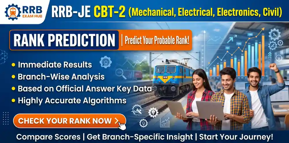 RRB JE CBT-2 2026 Rank Predictor Guide