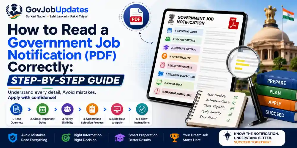 How to Read a Government Job Notification PDF Correctly Guide