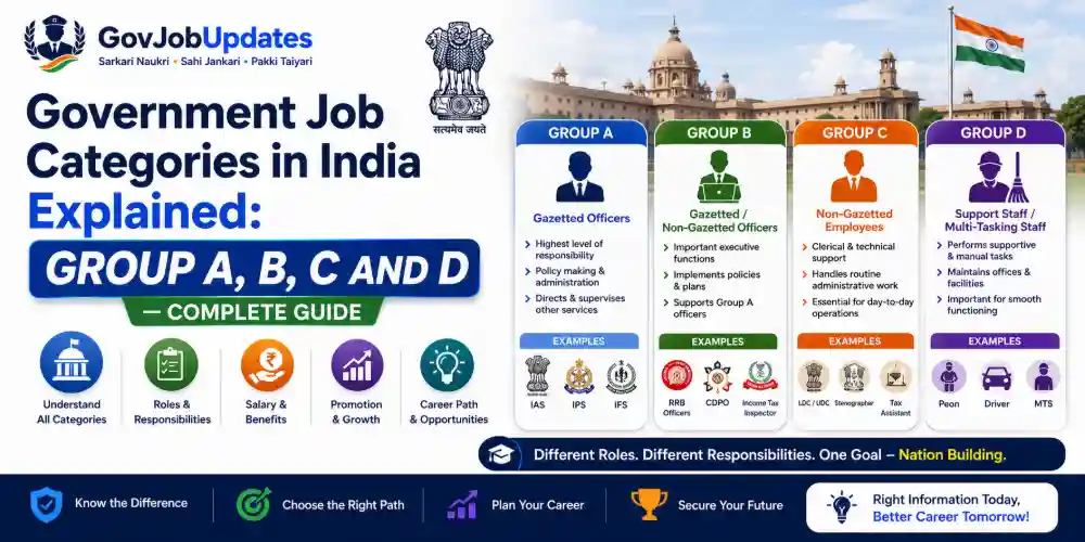 Government Job Categories Group A B C D Explained