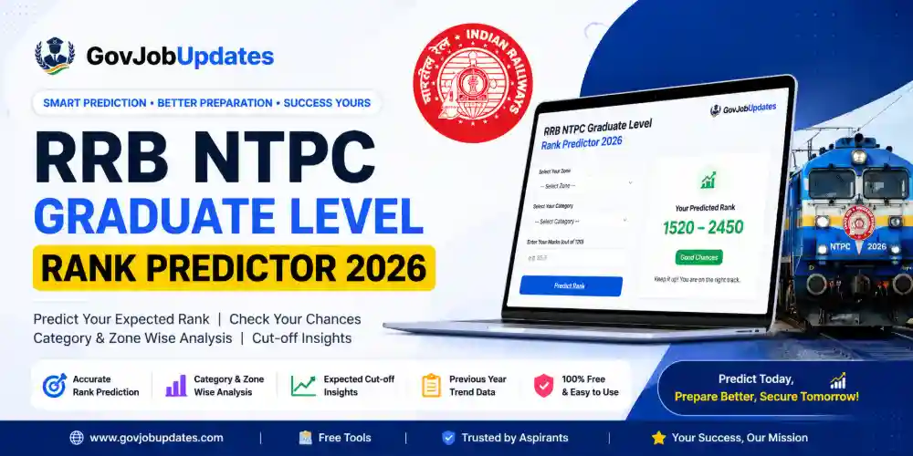 RRB NTPC Graduate Level CBT-2 Rank Predictor 2026