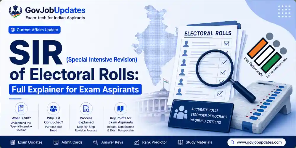 SIR Electoral Rolls Revision Current Affairs Guide