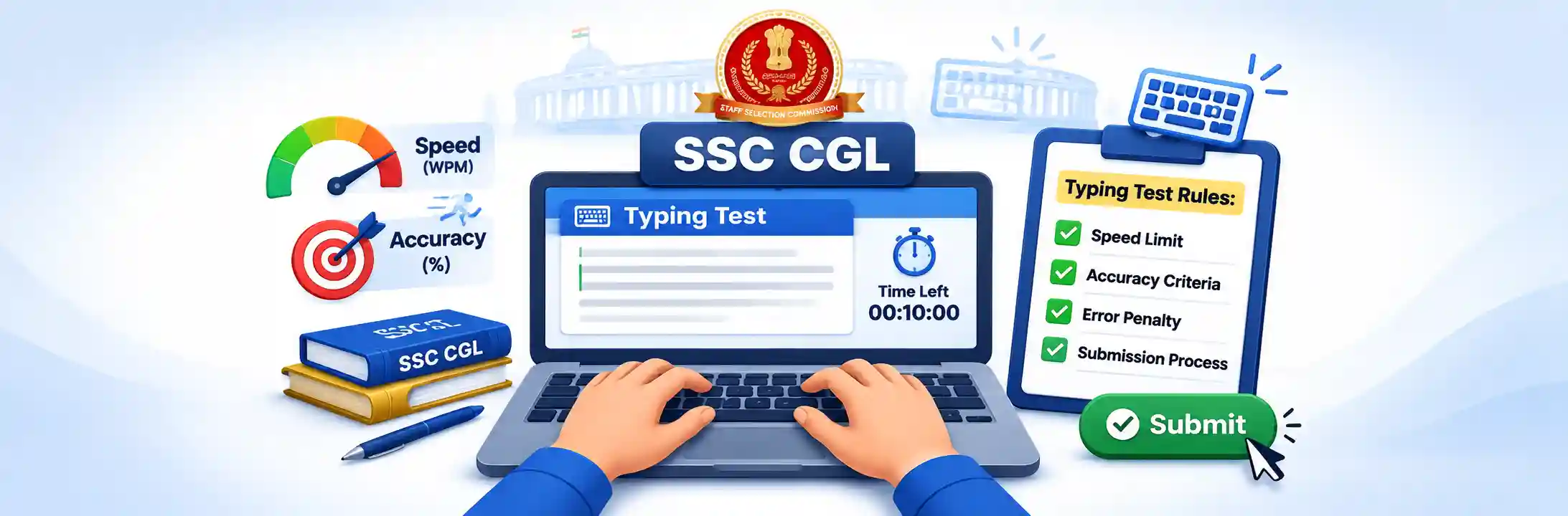 SSC CGL Typing Test DEST Rules and Accuracy Guidelines
