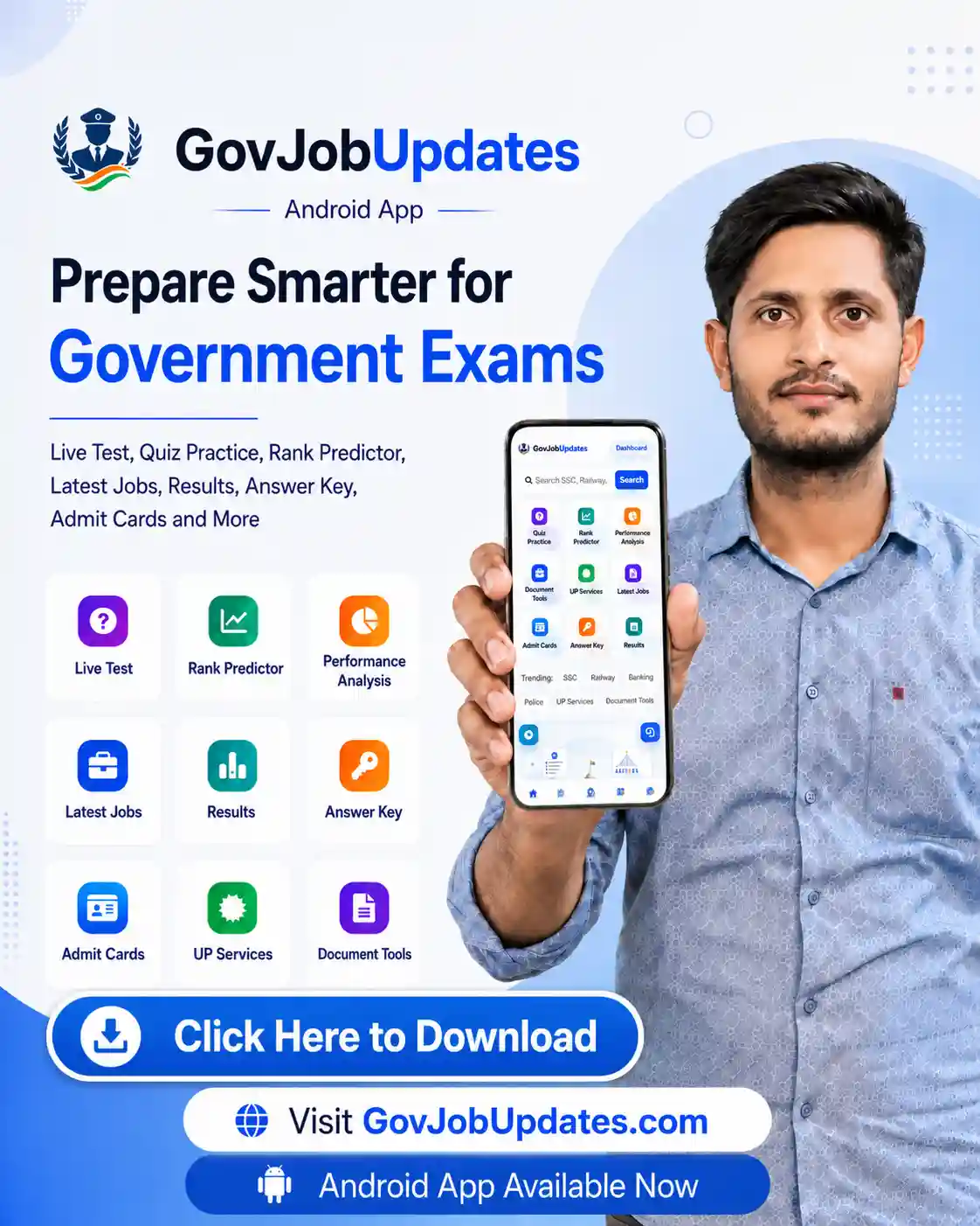 Click here to download GovJobUpdates Android App