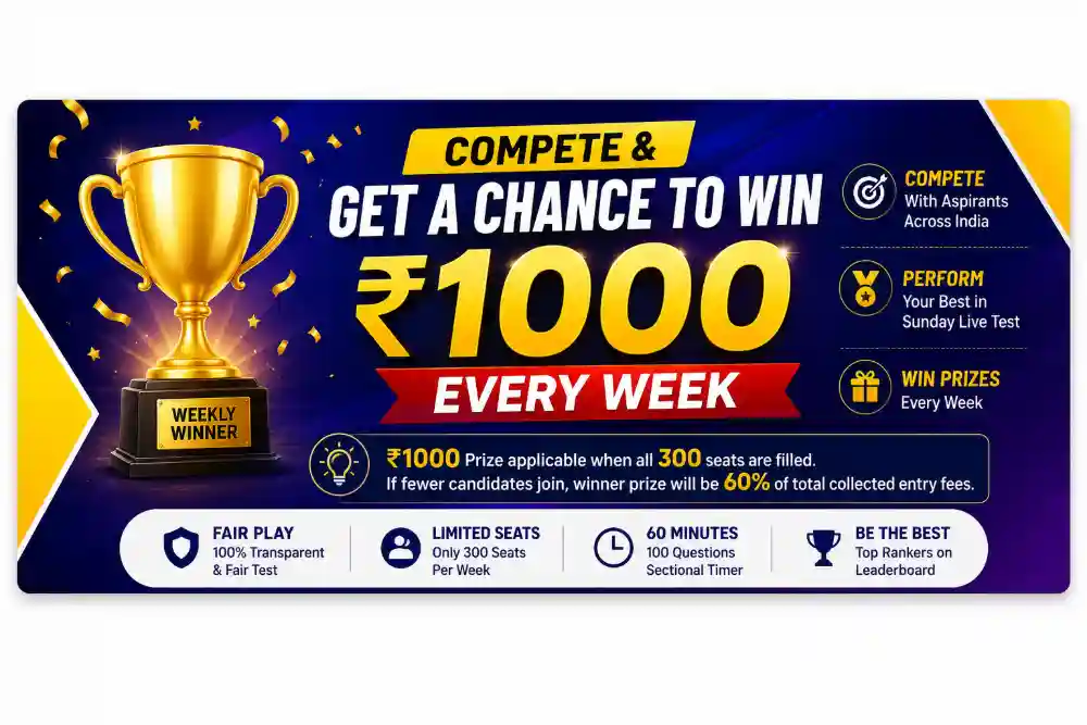 Compete and get a chance to win weekly prize money